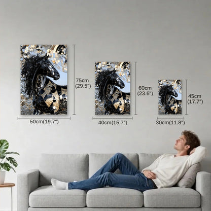 Wild Art size guide 30x45, 40x60, 50x75 cm