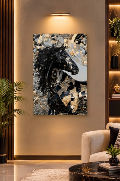 Wild Art acrylic wall art on a warm-lit luxury wall