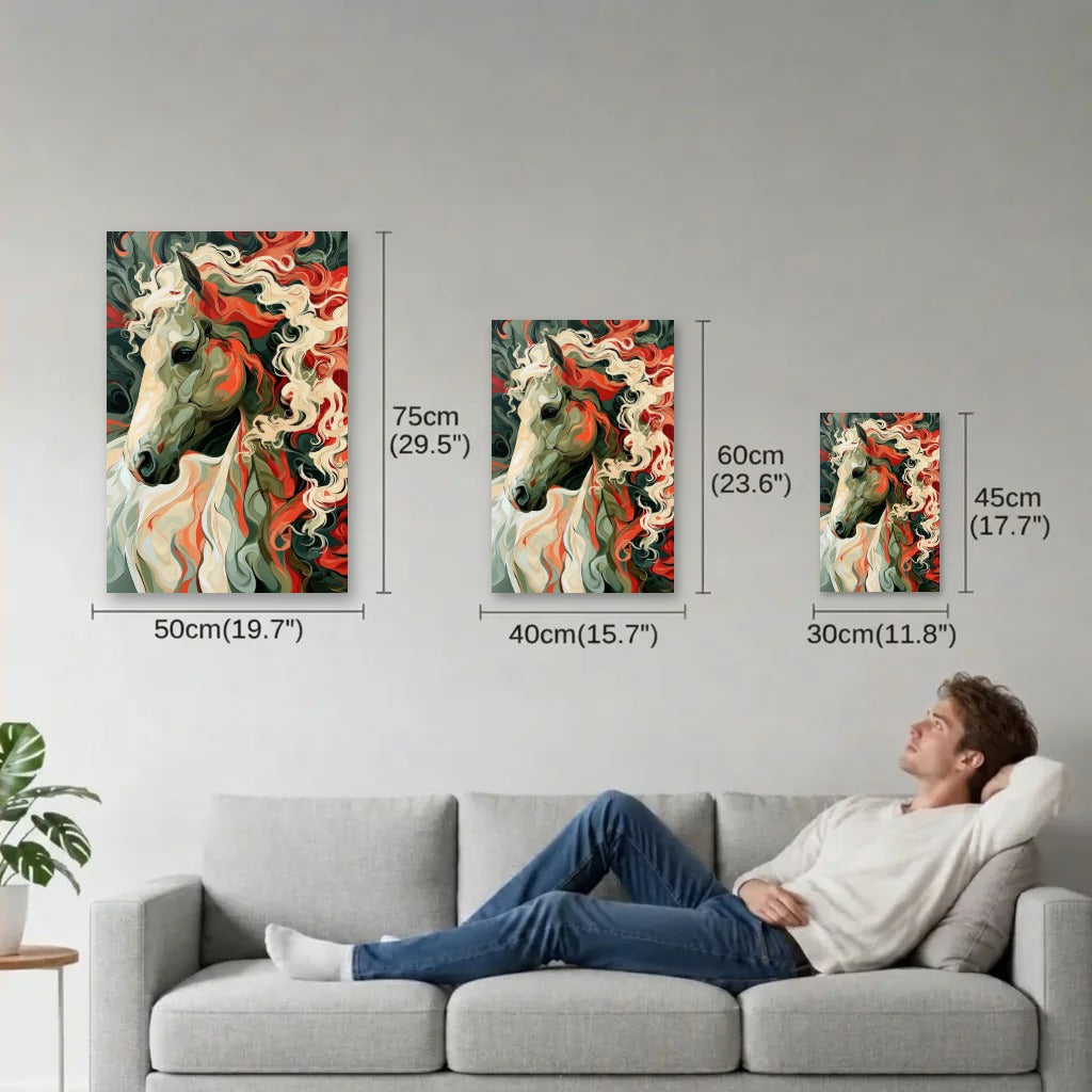 Wild Art size guide 30x45, 40x60, 50x75 cm