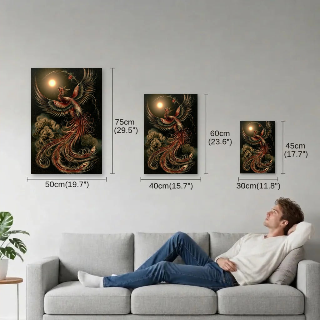 Wild Art size guide 30x45, 40x60, 50x75 cm