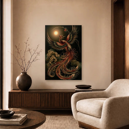 Wild Art acrylic wall art in a beige living room