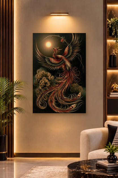 Wild Art acrylic wall art on a warm-lit luxury wall