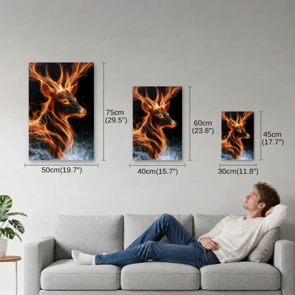 Wild Art size guide 30x45, 40x60, 50x75 cm