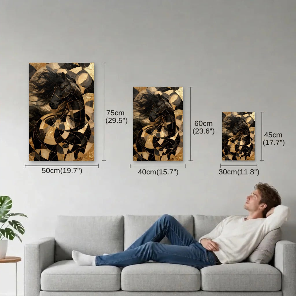 Wild Art size guide 30x45, 40x60, 50x75 cm