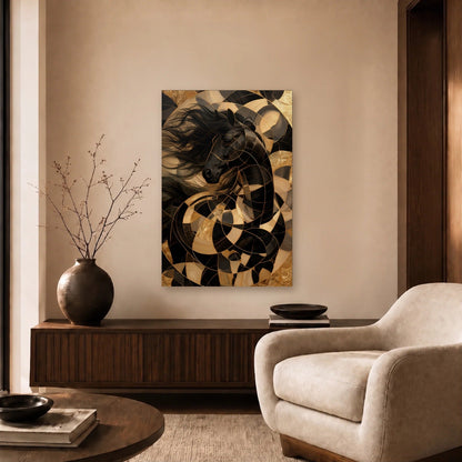 Wild Art acrylic wall art in a beige living room