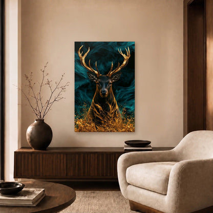 Wild Art acrylic wall art in a beige living room