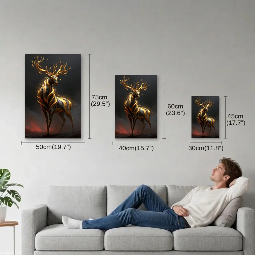 Wild Art size guide 30x45, 40x60, 50x75 cm