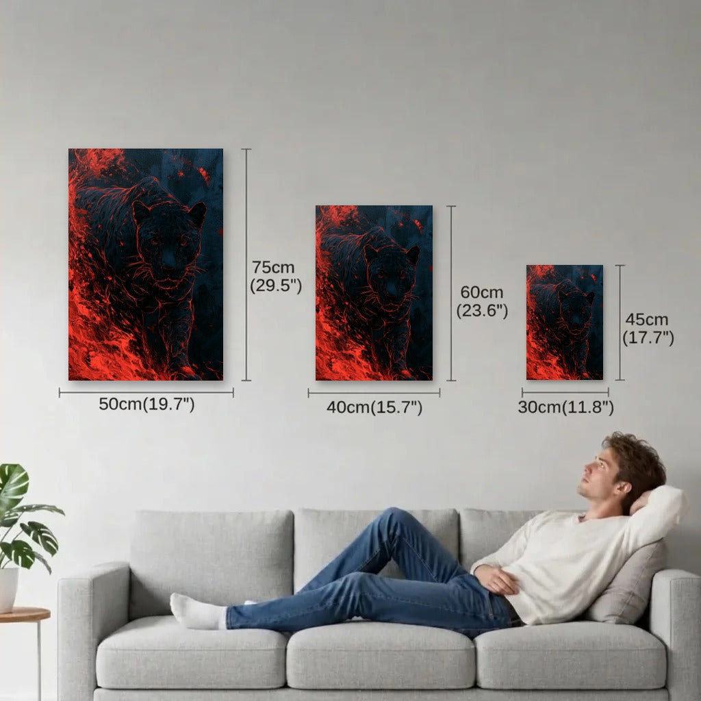 Wild Art size guide 30x45, 40x60, 50x75 cm