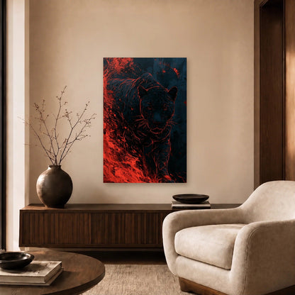 Wild Art acrylic wall art in a beige living room