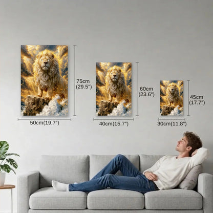 Wild Art size guide 30x45, 40x60, 50x75 cm