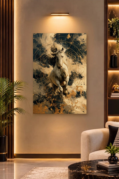 Wild Art acrylic wall art on a warm-lit luxury wall