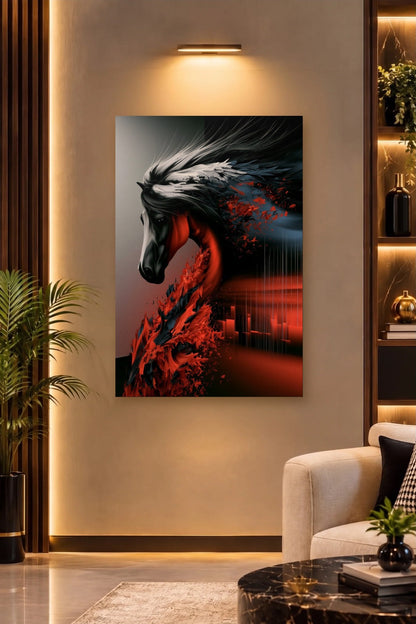 Wild Art acrylic wall art on a warm-lit luxury wall