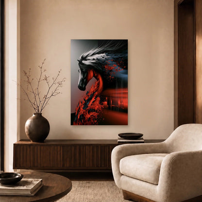 Wild Art acrylic wall art in a beige living room