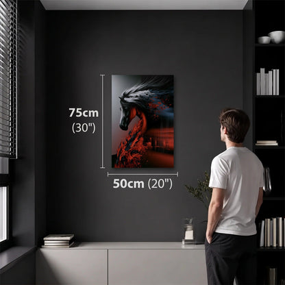 Wild Art 50x75 cm acrylic wall art in a dark modern room