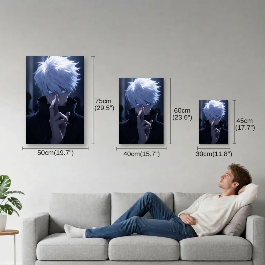 Anime Art size guide 30x45, 40x60, 50x75 cm