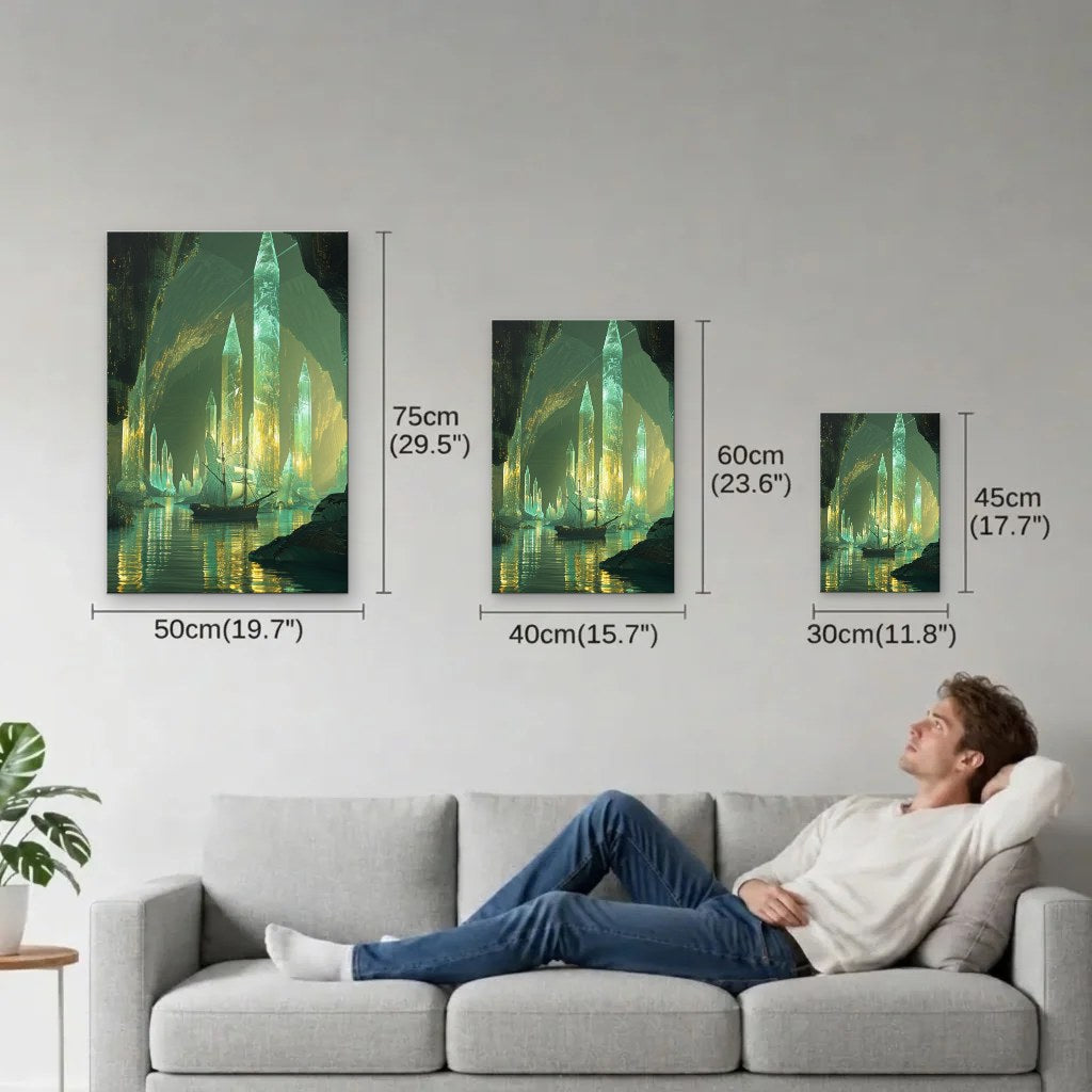 Nature Art size guide 30x45, 40x60, 50x75 cm
