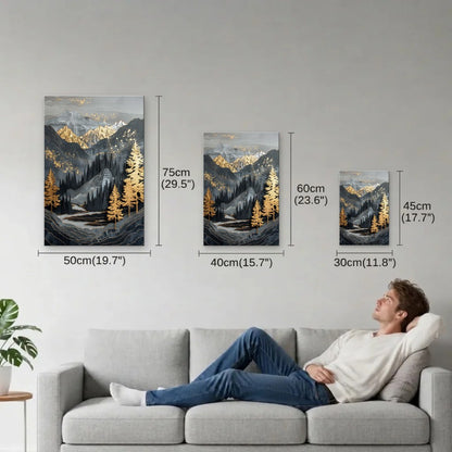Nature Art size guide 30x45, 40x60, 50x75 cm