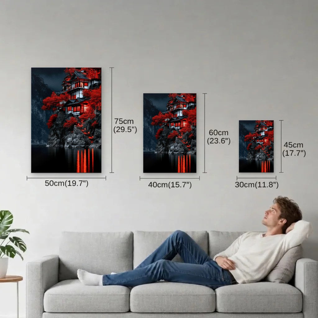 Nature Art size guide 30x45, 40x60, 50x75 cm