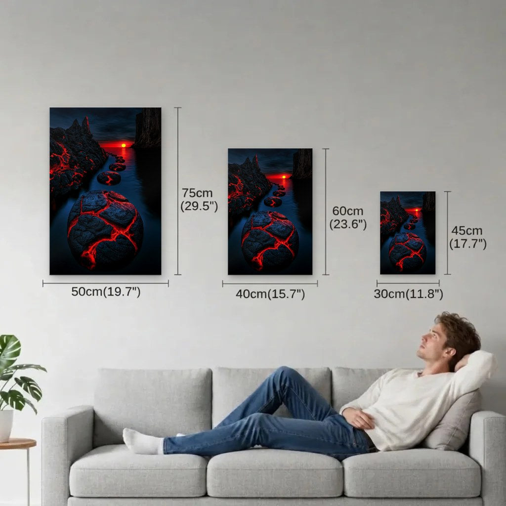 Nature Art size guide 30x45, 40x60, 50x75 cm