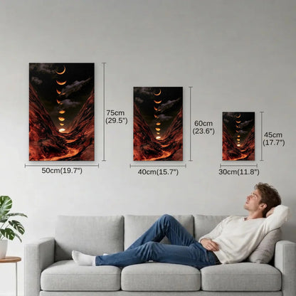 Nature Art size guide 30x45, 40x60, 50x75 cm
