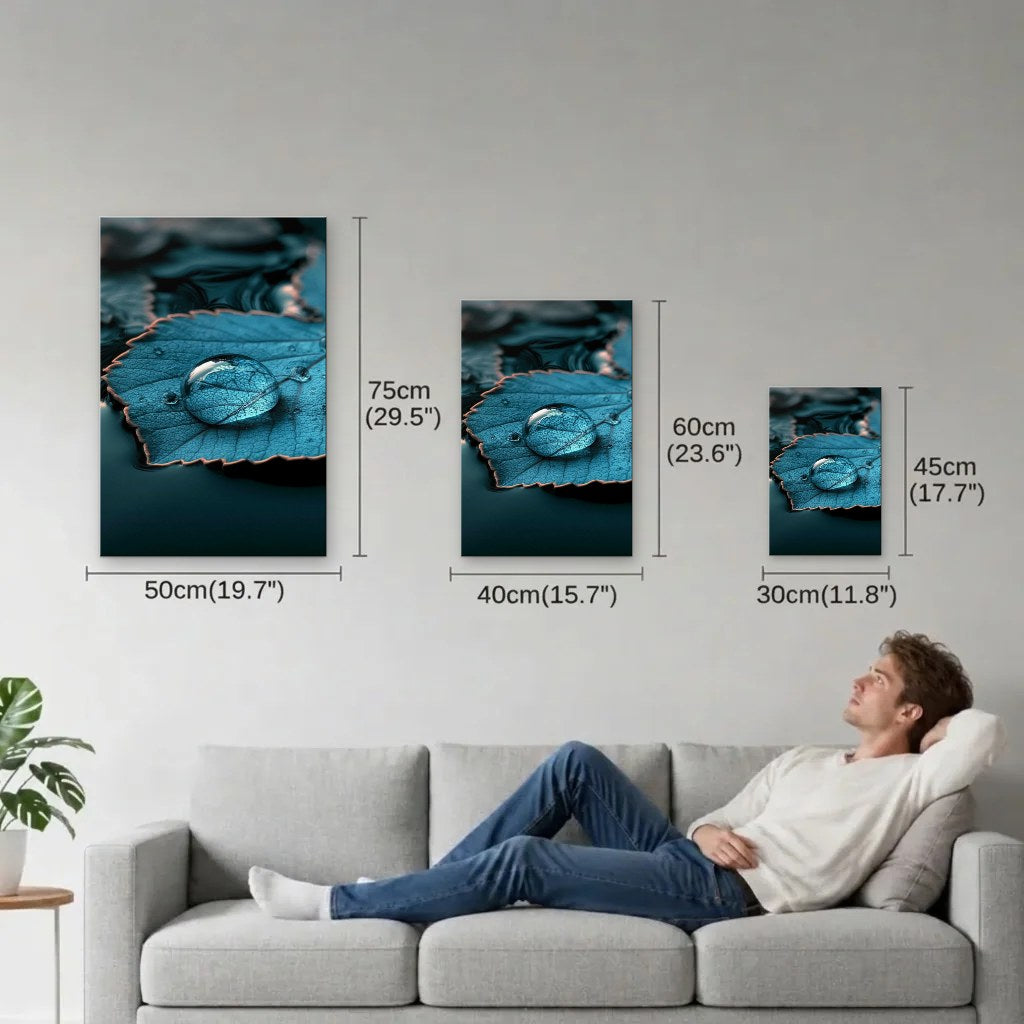 Nature Art size guide 30x45, 40x60, 50x75 cm