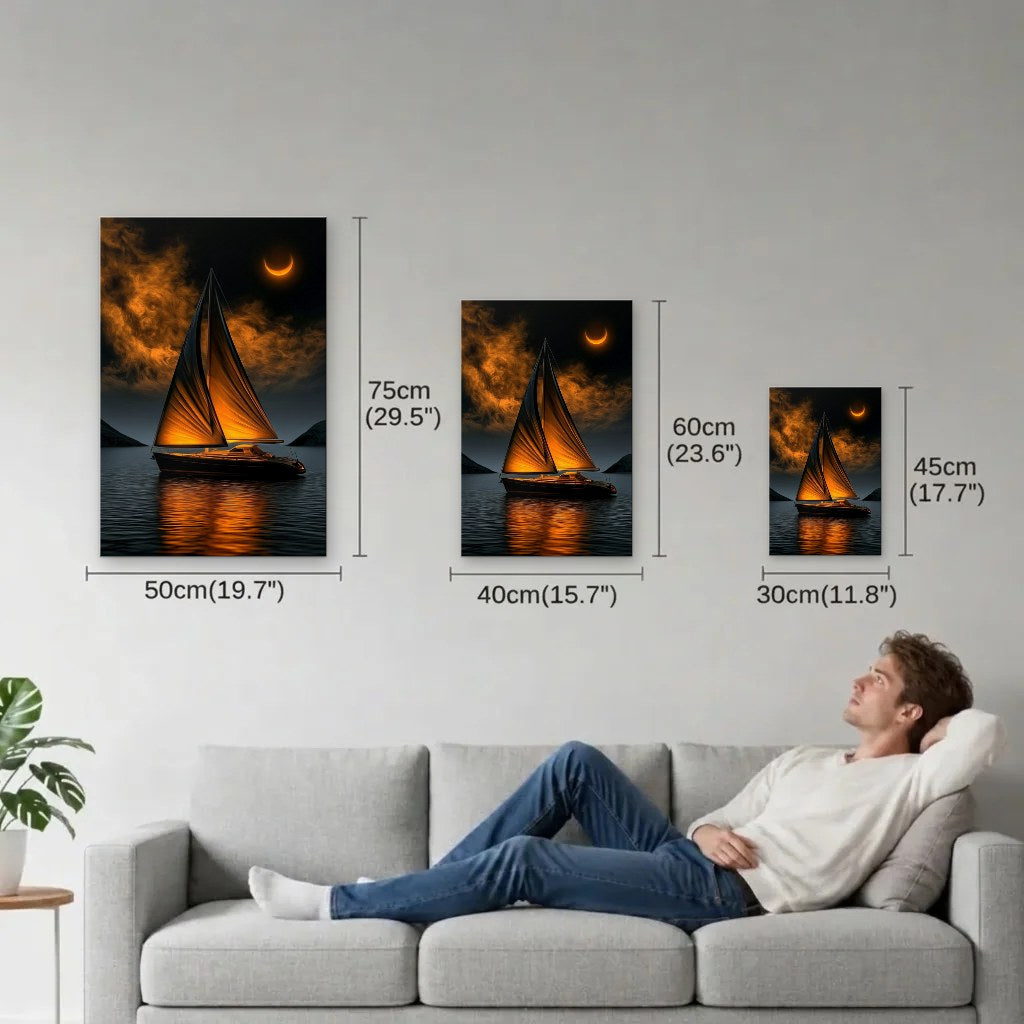 Nature Art size guide 30x45, 40x60, 50x75 cm