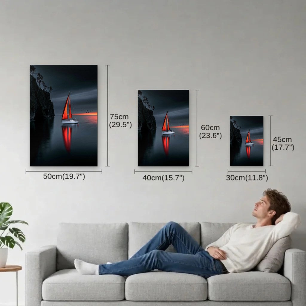 Nature Art size guide 30x45, 40x60, 50x75 cm