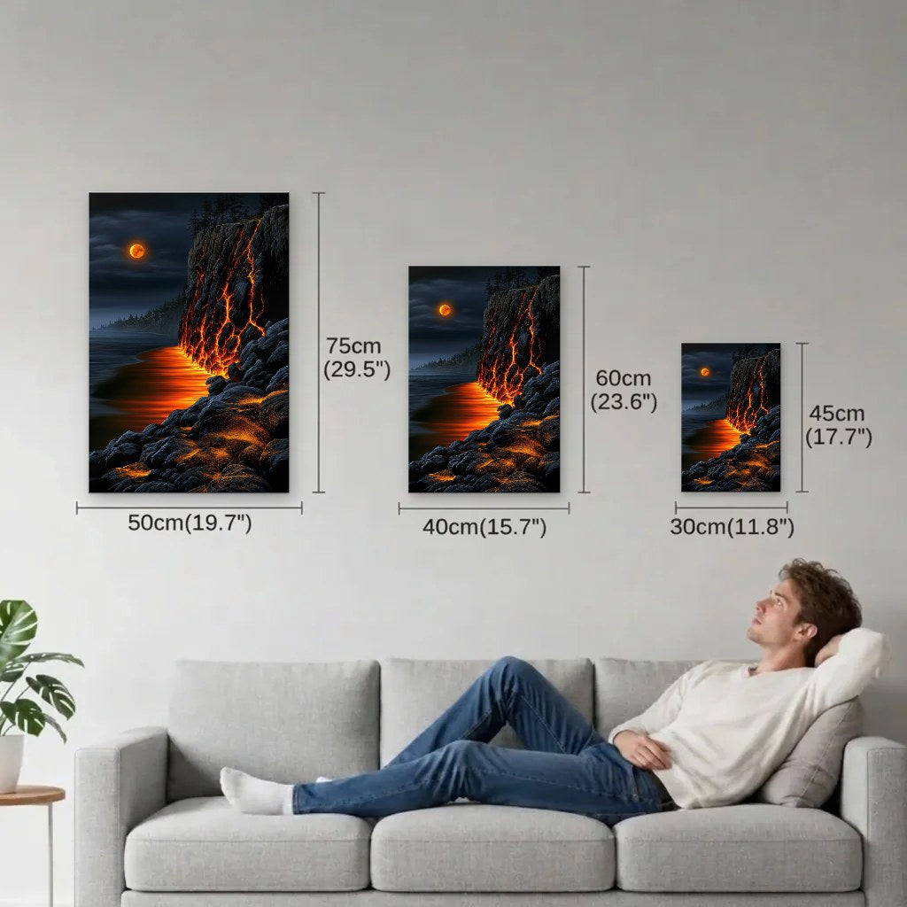 Nature Art size guide 30x45, 40x60, 50x75 cm