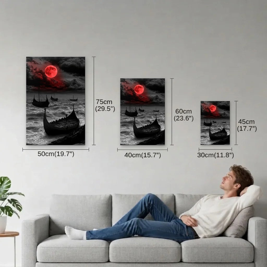 Nature Art size guide 30x45, 40x60, 50x75 cm