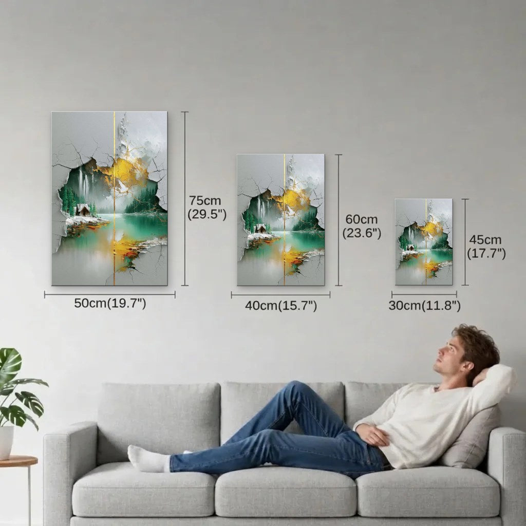 Nature Art size guide 30x45, 40x60, 50x75 cm
