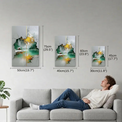 Nature Art size guide 30x45, 40x60, 50x75 cm