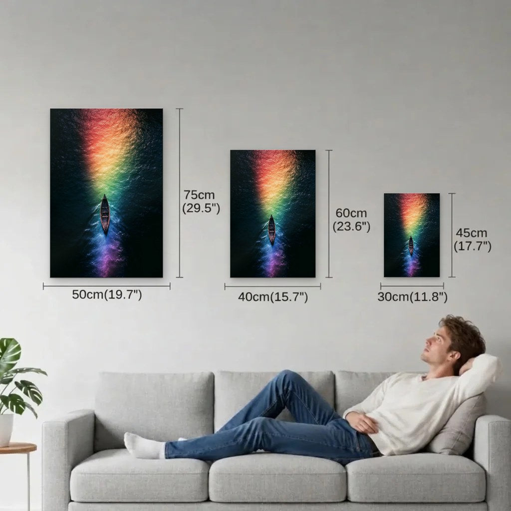 Nature Art size guide 30x45, 40x60, 50x75 cm