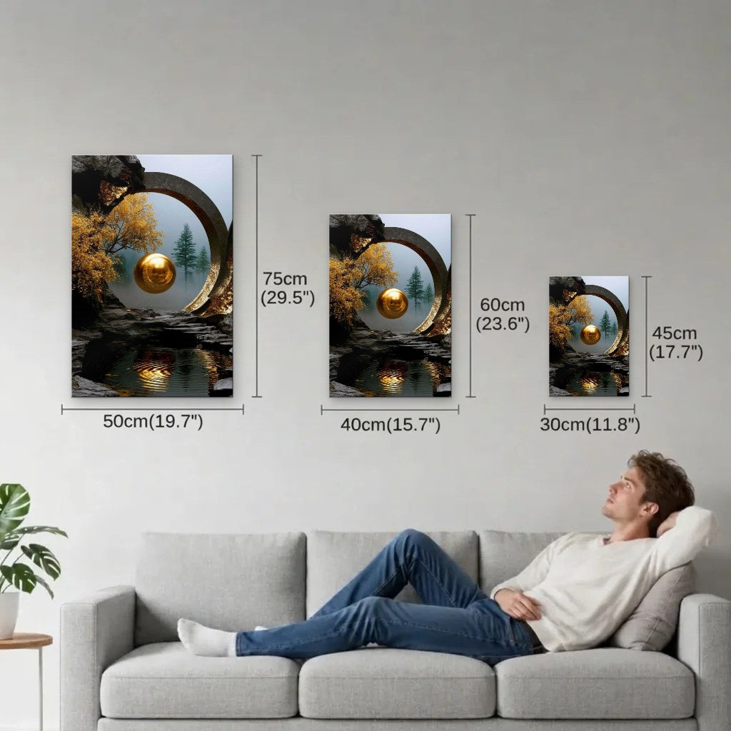 Nature Art size guide 30x45, 40x60, 50x75 cm