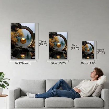Nature Art size guide 30x45, 40x60, 50x75 cm