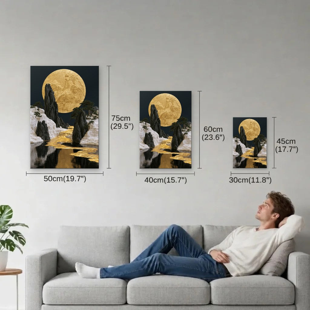 Nature Art size guide 30x45, 40x60, 50x75 cm