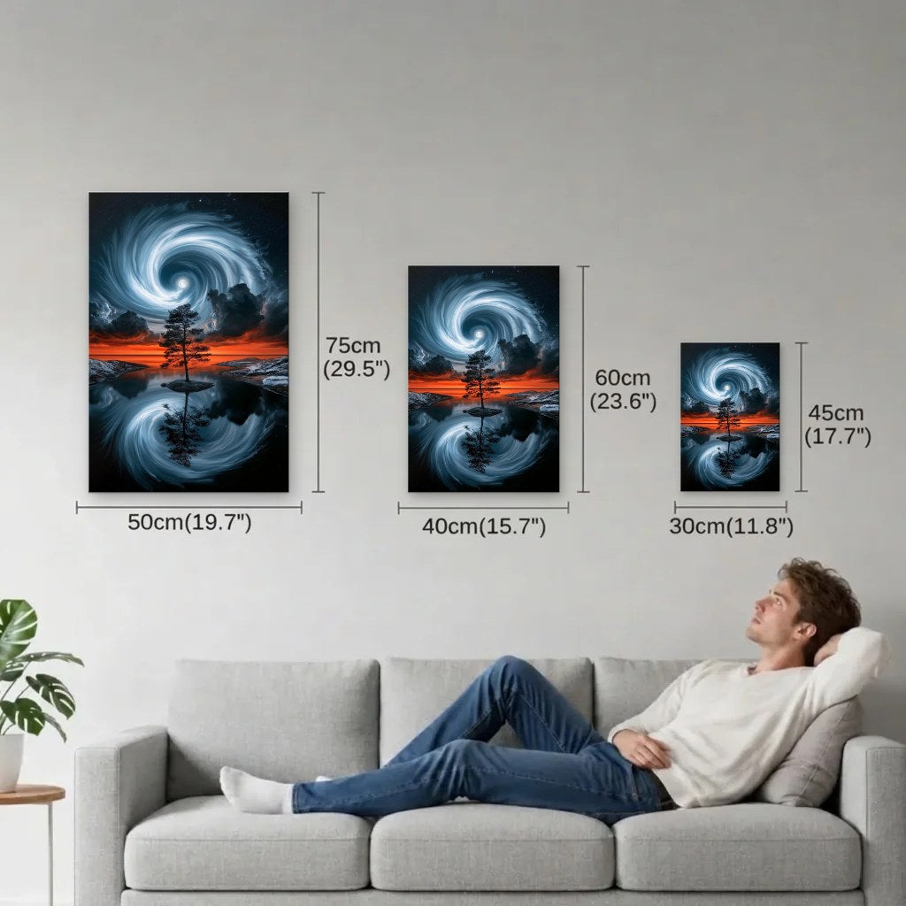 Nature Art size guide 30x45, 40x60, 50x75 cm