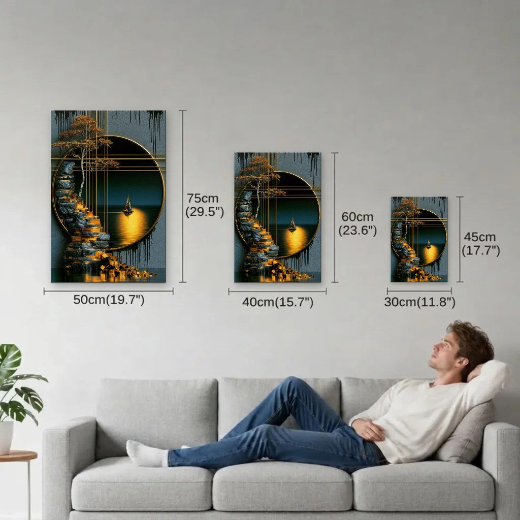 Nature Art size guide 30x45, 40x60, 50x75 cm