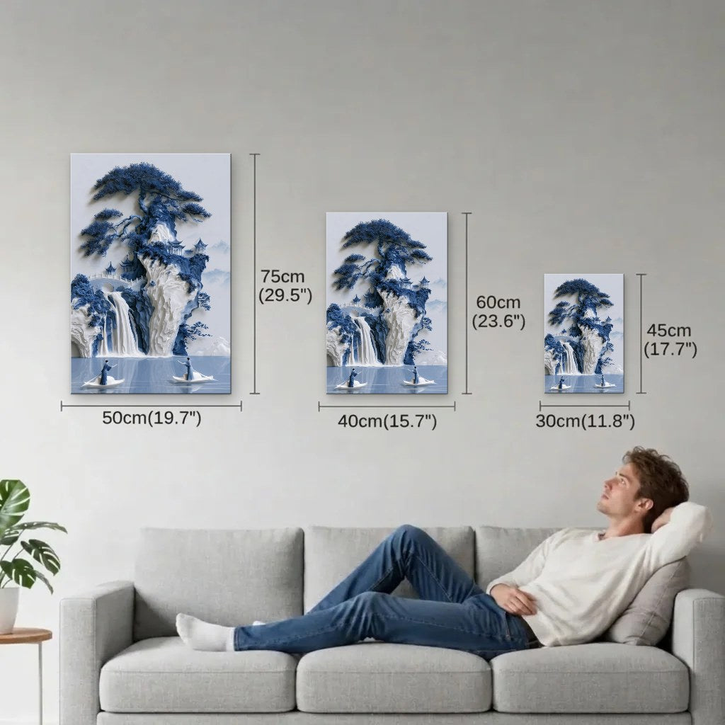 Nature Art size guide 30x45, 40x60, 50x75 cm