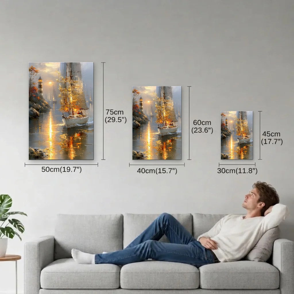 Nature Art size guide 30x45, 40x60, 50x75 cm