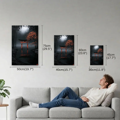 Nature Art size guide 30x45, 40x60, 50x75 cm