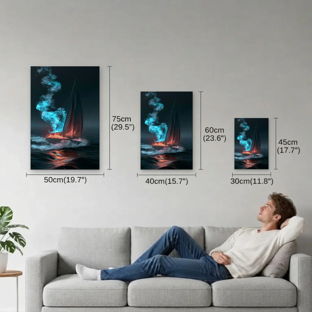 Nature Art size guide 30x45, 40x60, 50x75 cm