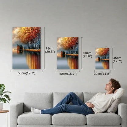 Nature Art size guide 30x45, 40x60, 50x75 cm