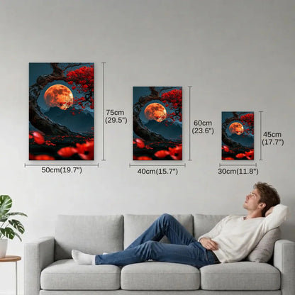 Nature Art size guide 30x45, 40x60, 50x75 cm