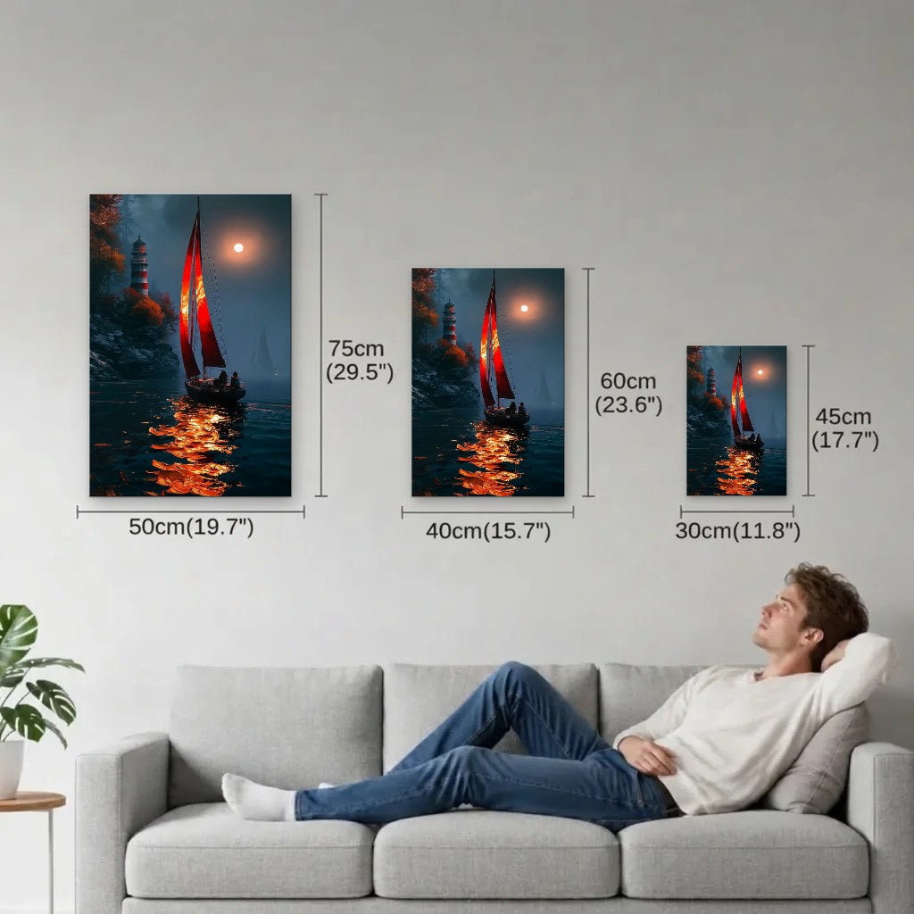Nature Art size guide 30x45, 40x60, 50x75 cm