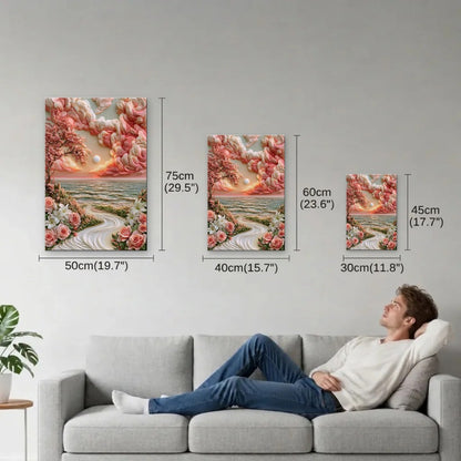 Nature Art size guide 30x45, 40x60, 50x75 cm
