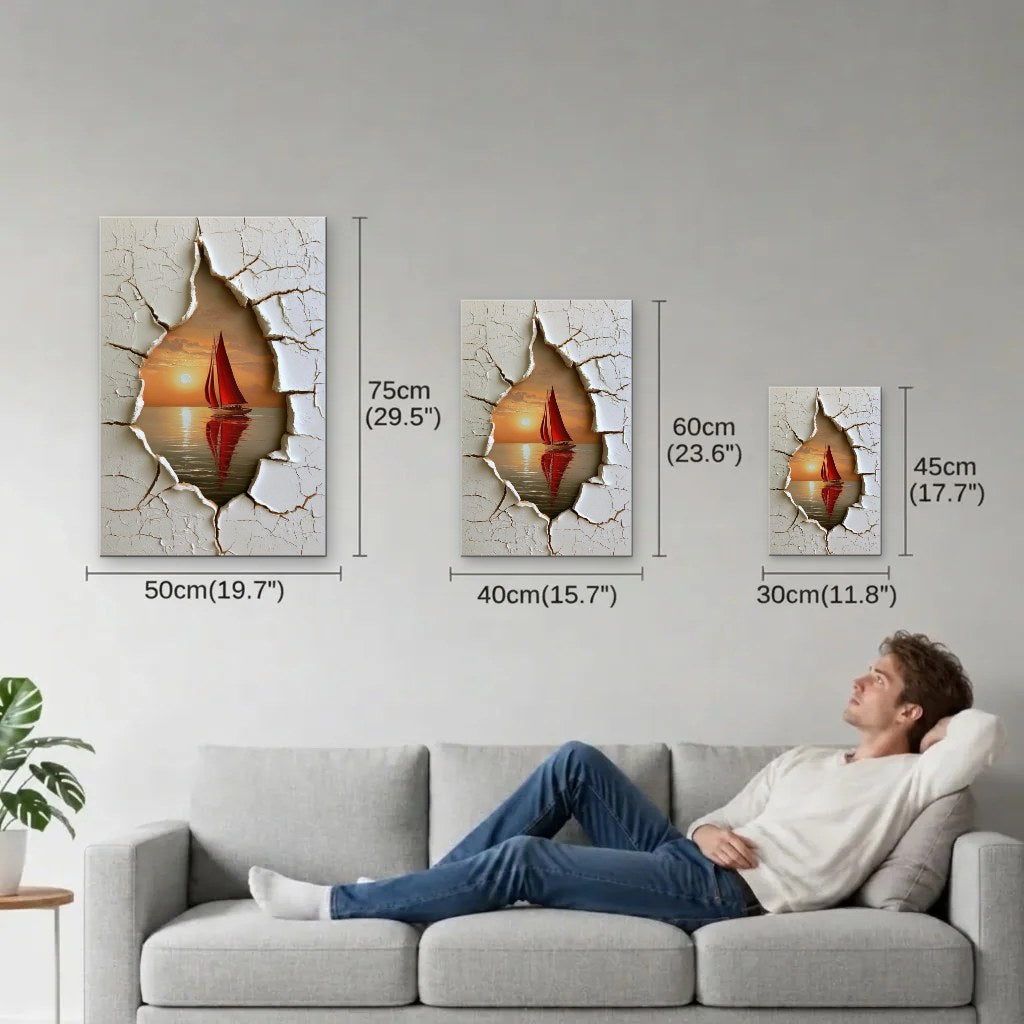 Nature Art size guide 30x45, 40x60, 50x75 cm