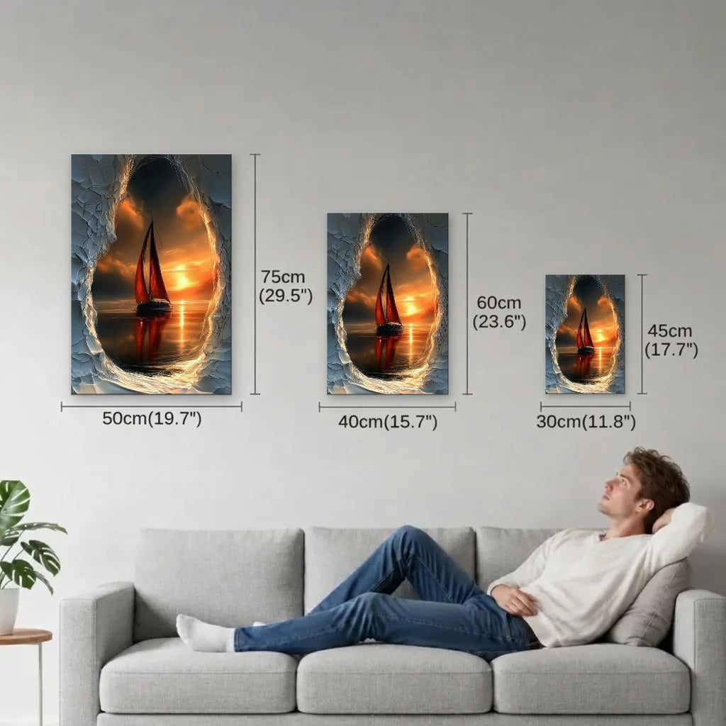 Nature Art size guide 30x45, 40x60, 50x75 cm