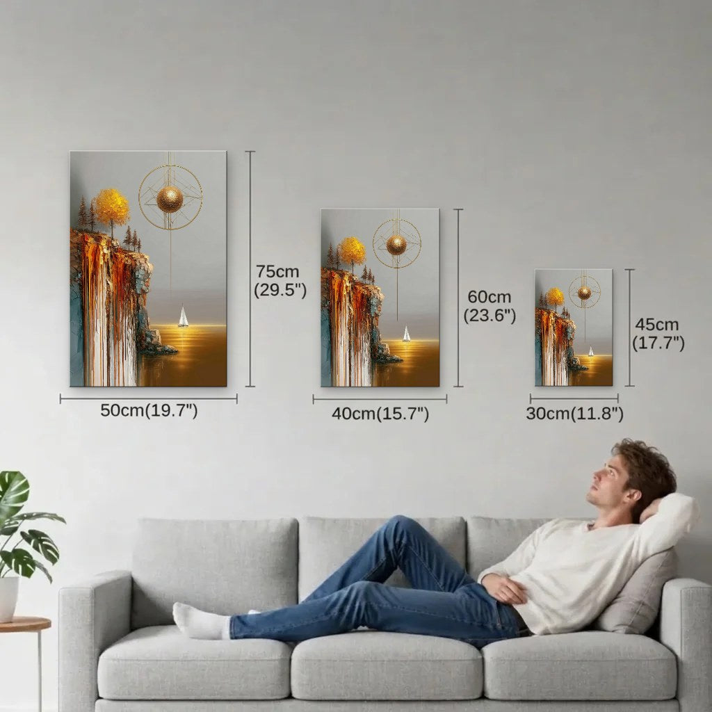 Nature Art size guide 30x45, 40x60, 50x75 cm