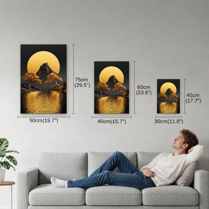 Nature Art size guide 30x45, 40x60, 50x75 cm