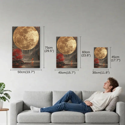 Nature Art size guide 30x45, 40x60, 50x75 cm
